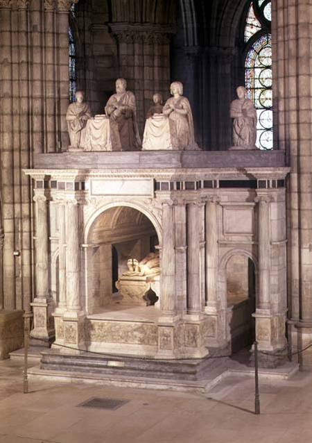 The tomb of Francis I (1494-1547) and his wife Claude of France, commissioned by Henri II a Philibert de L'Orme
