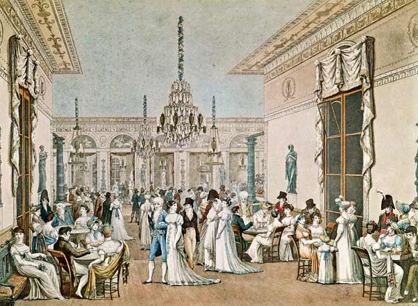 The Cafe Frascati in 1807 (see also 177420) a Philibert Louis Debucourt