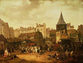Rejoicing at Les Halles to Celebrate the Birth of Dauphin Louis of France (1781-89) 21st January 178