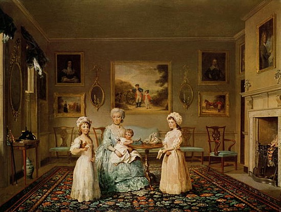 Mrs Congreve and her children in their London drawing room a Philip Reinagle