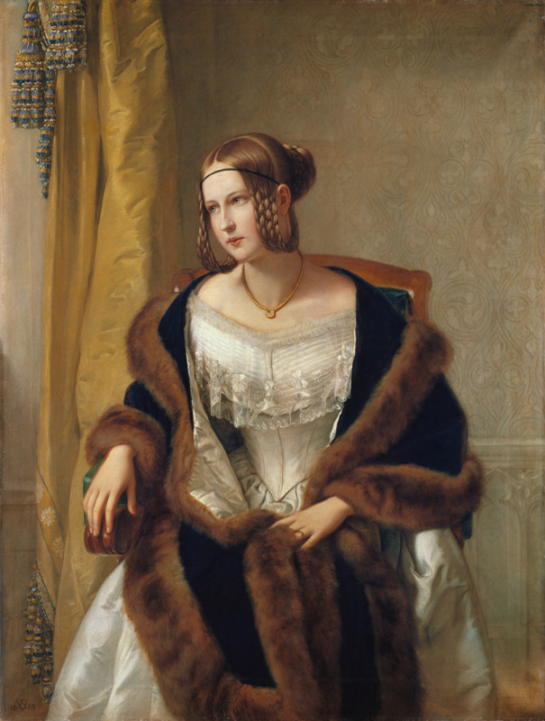 Portrait of the Baroness of Bernus a Philipp Veit