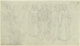 Dante mit florentinischen Künstlern