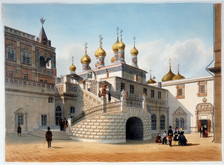 View of the Boyar Platform of the Terem Palace in the Moscow Kremlin a Philippe Benoist