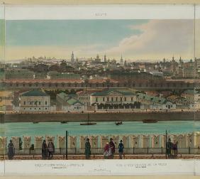 View of Zamoskvorechye from the Kremlin Wall (from a panoramic view of Moscow in 10 parts)
