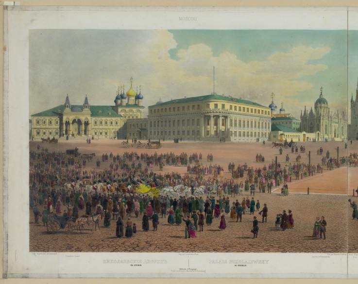 Nicholas Palace in the Moscow Kremlin (from a panoramic view of Moscow in 10 parts) a Philippe Benoist