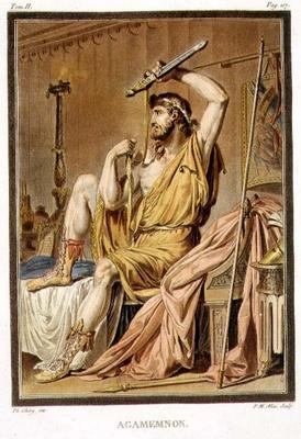 Agamemnon, costume for 'Iphigenia in Aulis' by Jean Racine, from Volume II of 'Research on the Costu a Philippe Chery