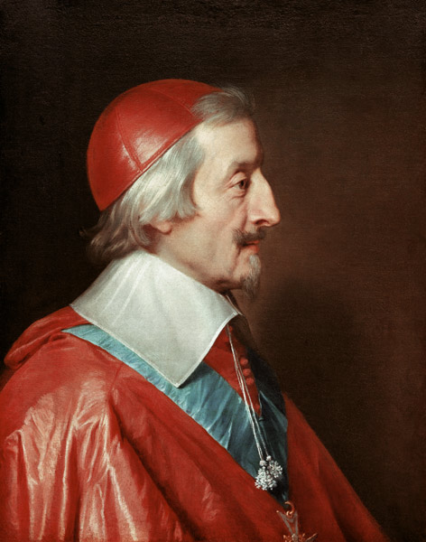 Cardinal Richelieu / Champaigne painting a Philippe de Champaigne