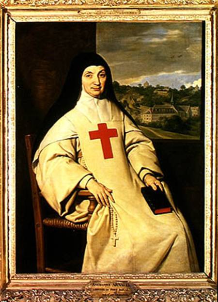 Mother Angelique Arnauld (1591-1661) Abbess of Port-Royal a Philippe de Champaigne