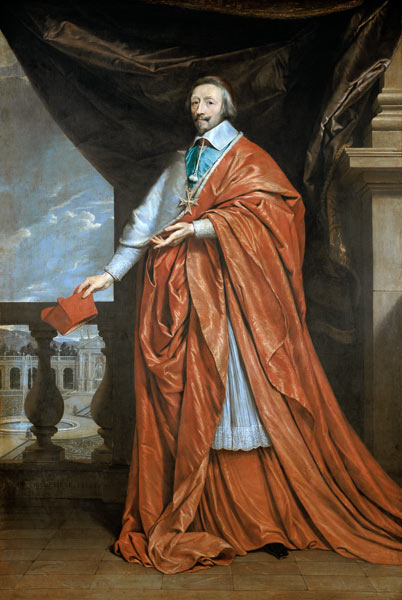 Portrait of Armand-Jean du Plessis a Philippe de Champaigne