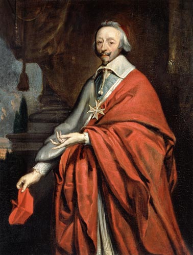 Portrait of Cardinal de Richelieu (1585-1642) a Philippe de Champaigne