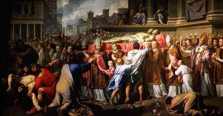 The Translation of the Bodies of SS. Gervase and Protase to Milan Cathedral a Philippe de Champaigne