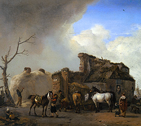 Flemish post station a Philips Wouverman