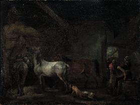 Stable with Three Horses