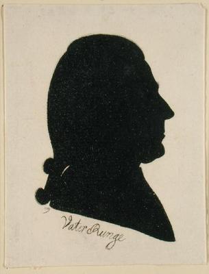 Daniel Nicolaus Runge (Father Runge), 1789 (Indian ink on paper) a Phillip Otto Runge