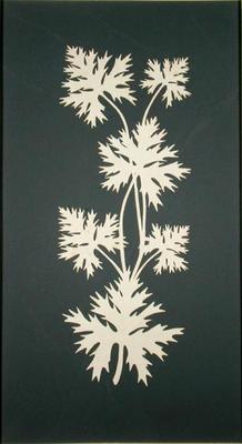 Leaves (collage on paper) a Phillip Otto Runge
