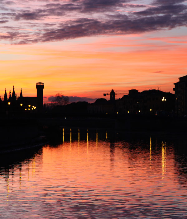 Tramonto sull'Arno, Pisa 2015 a Andrea Piccinini
