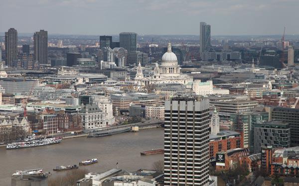 Veduta dall'alto di Londra  2015