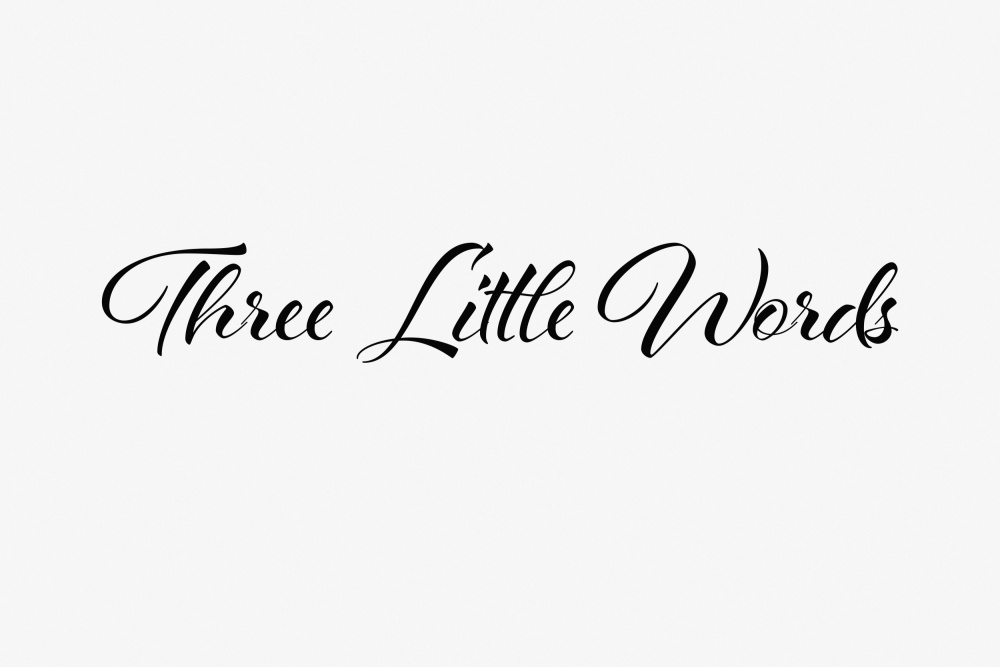 Three little words a Pictufy Studio II