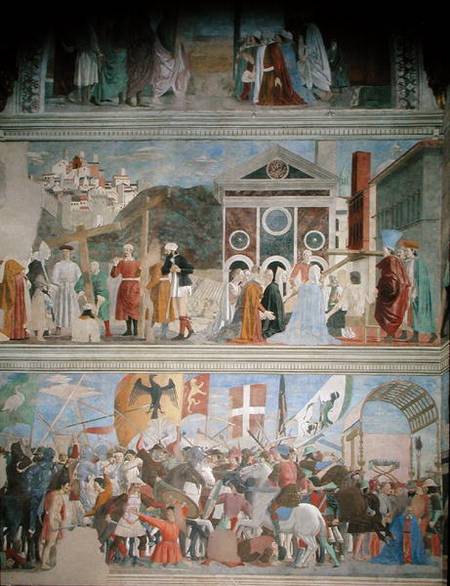 The Verification of the True Cross, The Victory of Heraclius and the Execution of Chosroes in 628 AD a Piero della Francesca