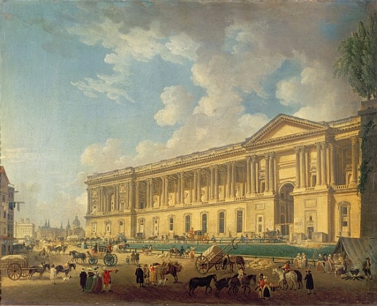 The Colonnade of the Louvre. c.1770 a Pierre Antoine Demachy