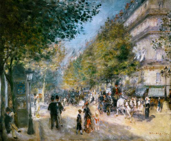 I grandi viali a Pierre-Auguste Renoir