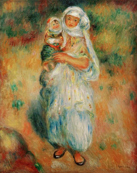 A.Renoir, Algerierin mit Kind a Pierre-Auguste Renoir