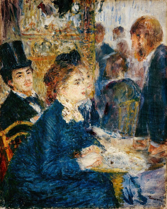 At the Cafe a Pierre-Auguste Renoir