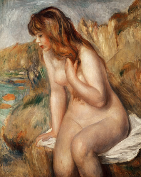Bather on a Rock a Pierre-Auguste Renoir