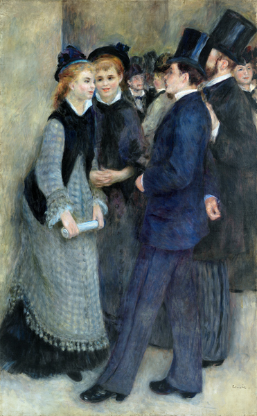Renoir /La sortie du Conservatoire /1877 a Pierre-Auguste Renoir