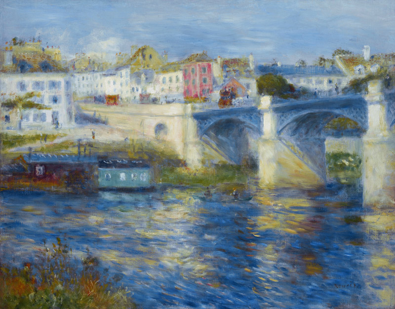 Renoir / Bridge of Chatou / 1875 a Pierre-Auguste Renoir