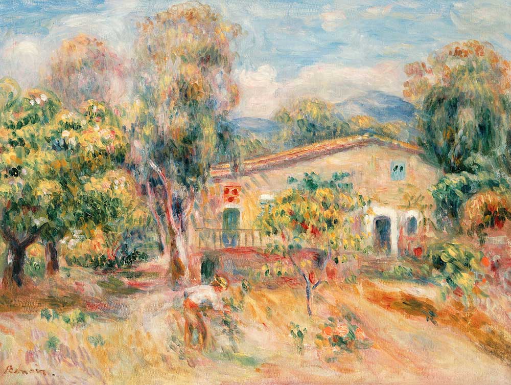 Collettes Farmhouse, Cagnes a Pierre-Auguste Renoir