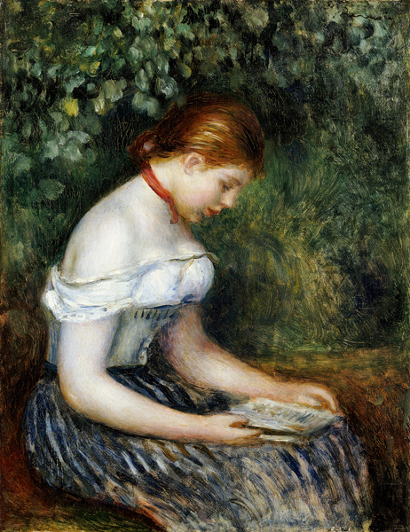 Die Lesende (Sitzendes junges Mädchen) a Pierre-Auguste Renoir