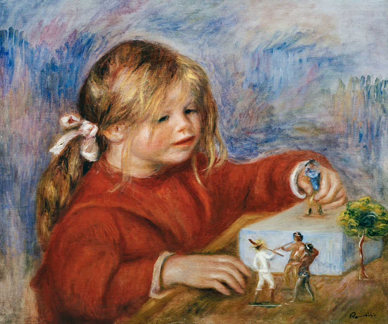 The playing Claude Renoir a Pierre-Auguste Renoir