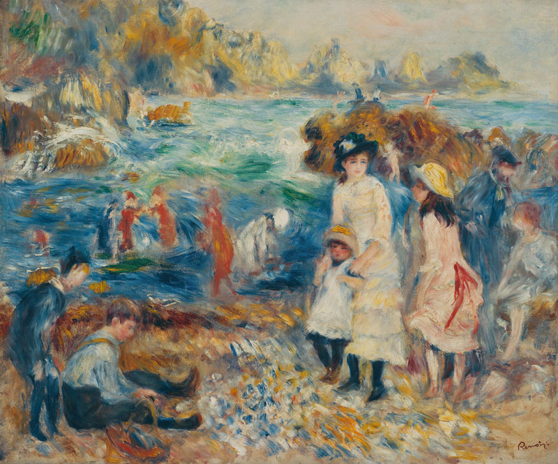 Renoir /Enfants au bord de la mer /1883 a Pierre-Auguste Renoir