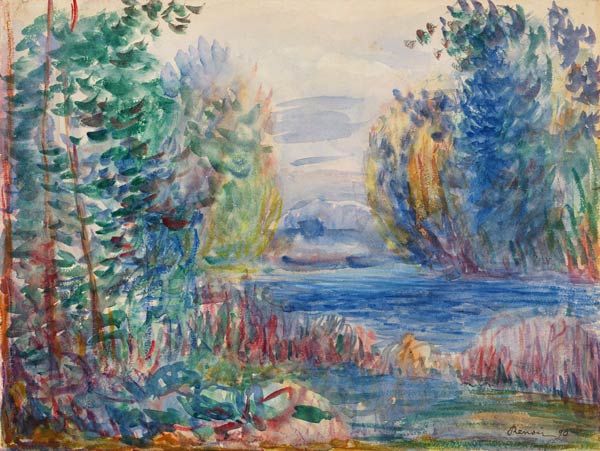 River Landscape a Pierre-Auguste Renoir