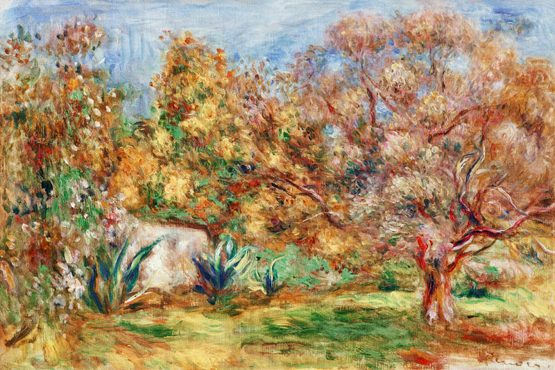Giardino di ulivi a Pierre-Auguste Renoir