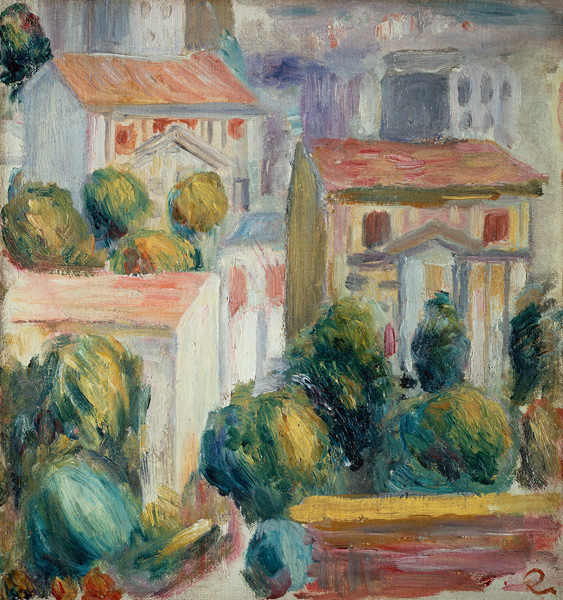 House at Cagnes a Pierre-Auguste Renoir