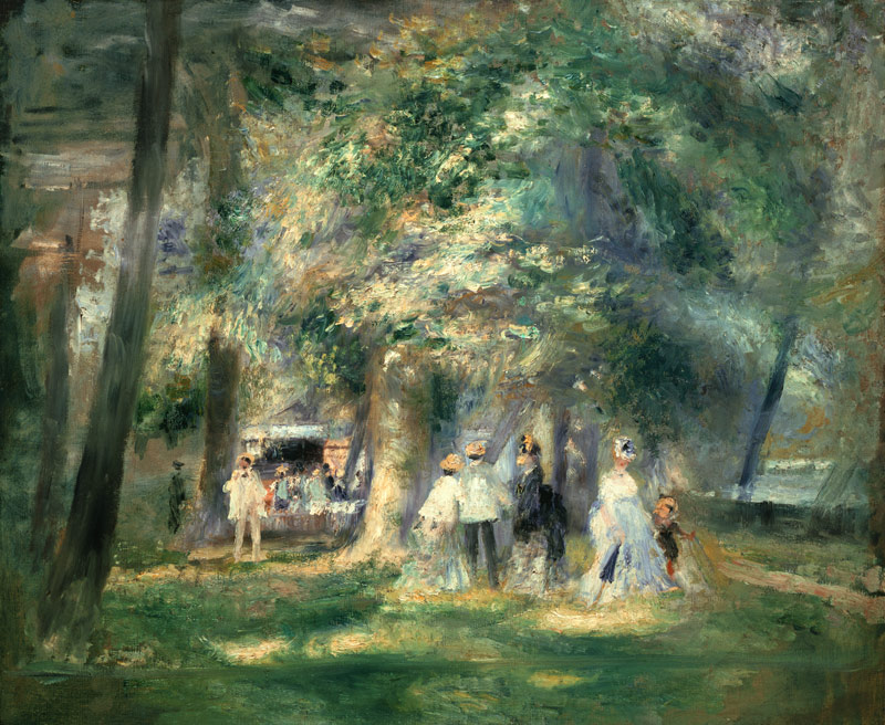Nel parco Saint Cloud a Pierre-Auguste Renoir