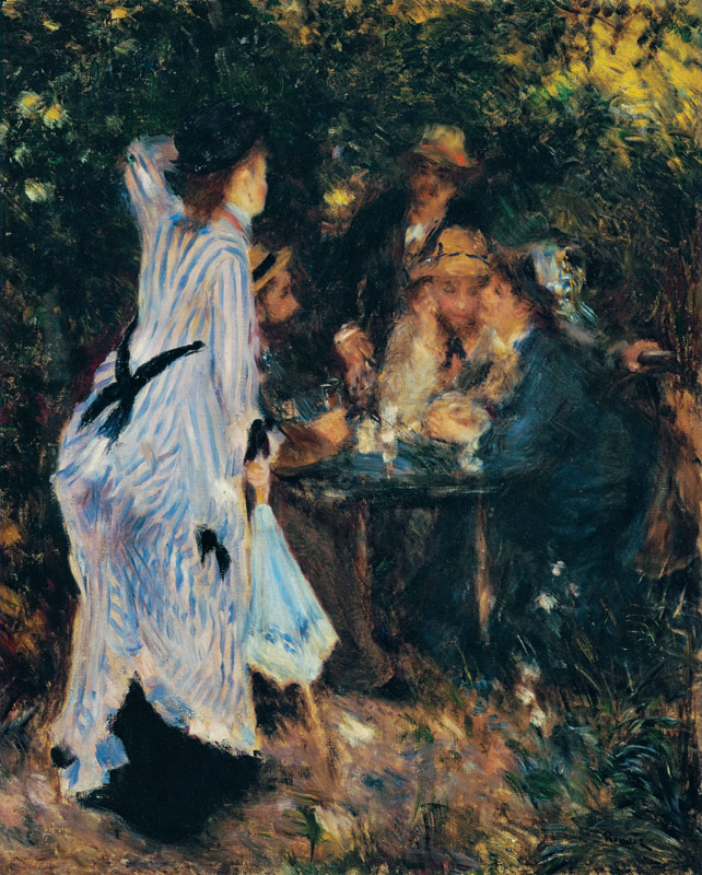 In the Garden, or Under the Trees of the Moulin de la Galette a Pierre-Auguste Renoir