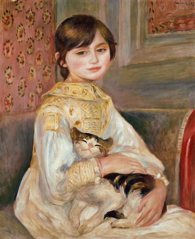 Mademoiselle Julie Manet (Bambina con gatto) a Pierre-Auguste Renoir