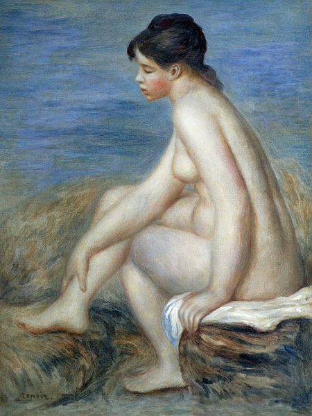 Young woman after the bath a Pierre-Auguste Renoir