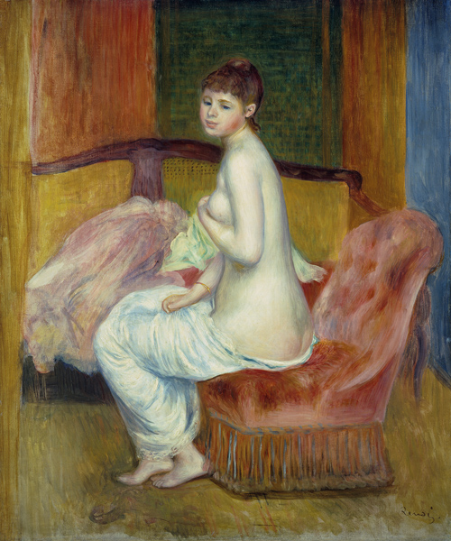 Young female act, sedentary. a Pierre-Auguste Renoir