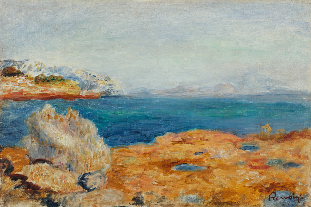 A.Renoir, Küstenlandschaft a Pierre-Auguste Renoir