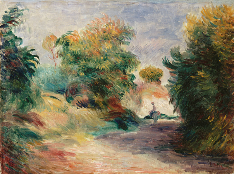 Landschaft bei Cagnes. a Pierre-Auguste Renoir
