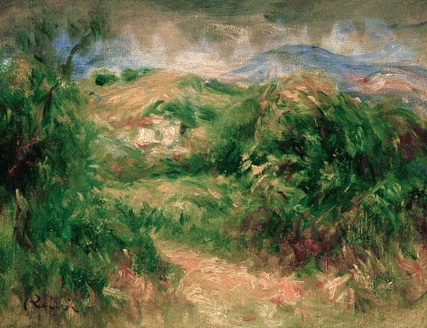 Renoir, Landschaft bei Cros-de-Cagnes a Pierre-Auguste Renoir
