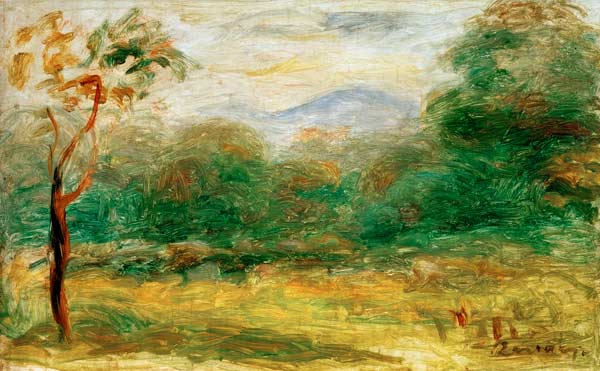 A.Renoir, Landschaft in Südfrankreich a Pierre-Auguste Renoir