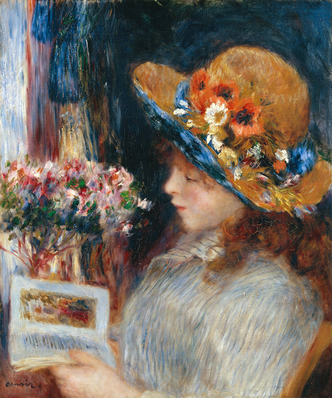 Ragazza che legge a Pierre-Auguste Renoir