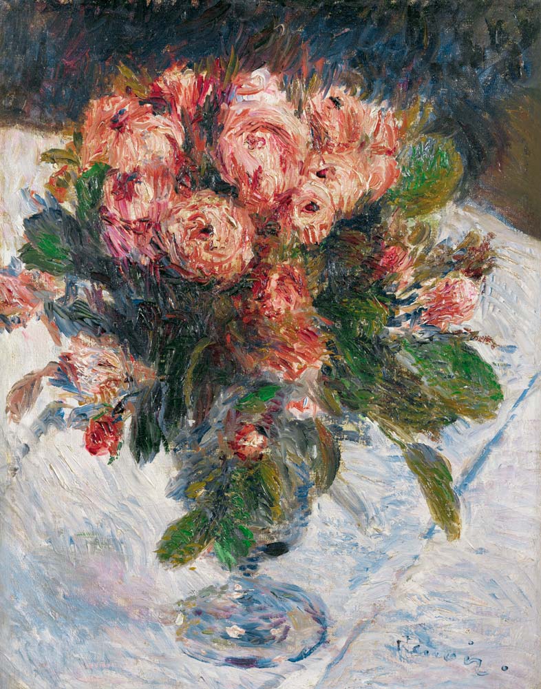 Moss Roses a Pierre-Auguste Renoir