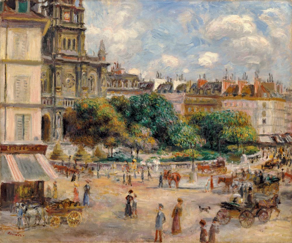 Place De La Trinite a Pierre-Auguste Renoir