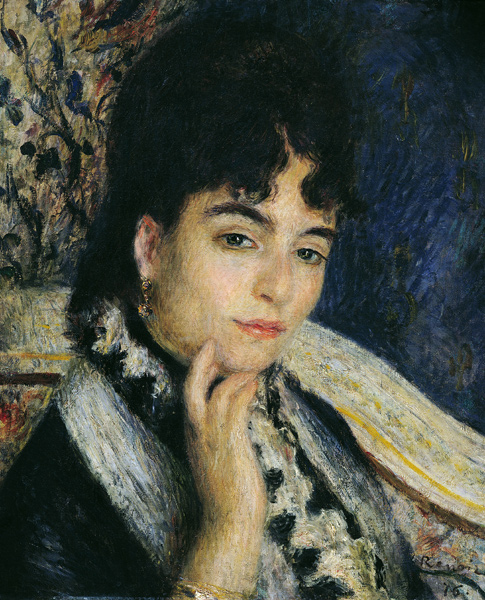 Portrait of Madame Alphonse Daudet (1844-1940) a Pierre-Auguste Renoir
